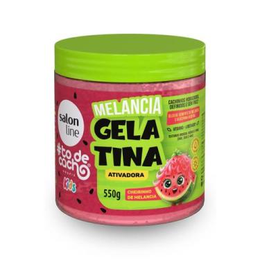 Imagem de Gelatina Hidratação de Cachos Kids Melancia Salon Line 550g, Gelatina 