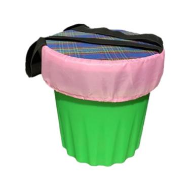 Imagem de YWJLQH Banco de Jardim Banco Baixo Cadeira de Pesca Ao Ar Livre Banco Redondo de Acampamento Banco para Colheita de Chá para Jardinagem Limpeza de Casa Fazen, 25cm