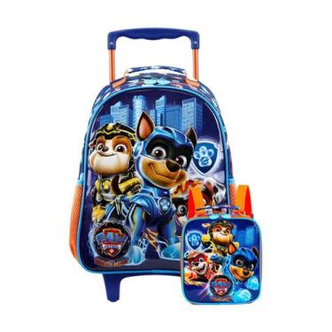 Imagem de Kit Escolar Paw Patrol Filme Mochila de Rodas M + Lancheira - Xeryus