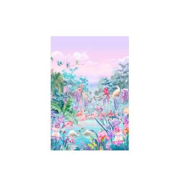 Imagem de Fundo Fotográfico 1,50 X 2,20 - Jardim Tons Pastéis Lilás e Rosa 009 -