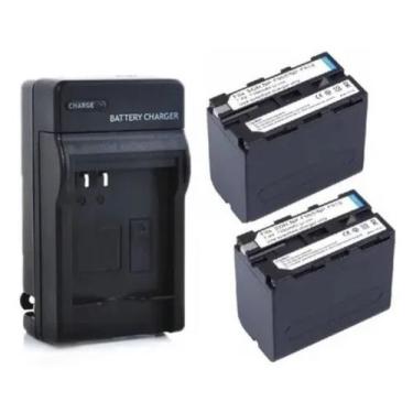 Imagem de Kit 2 Bat. Np F970 + 1 Carregador Duplo P/ Yn300 Yn600 Yn608 - LC Cell