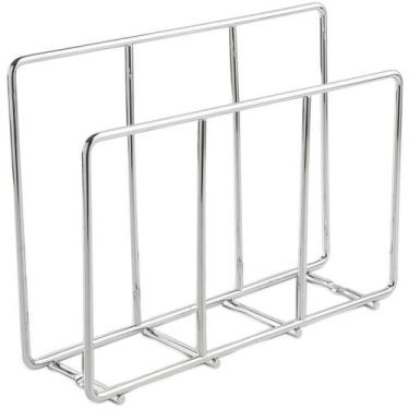 Imagem de Suporte para Tábuas de Carne Corte Organizador Aramado para Cozinha Cr