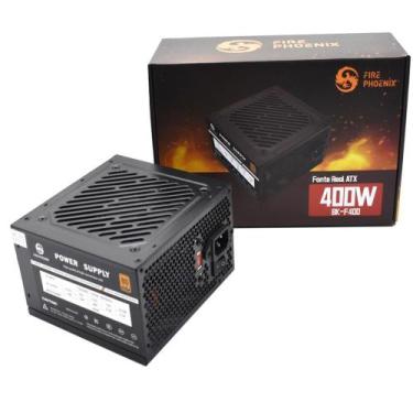 Imagem de Fonte De Alimentação Cpu Atx 400w 110v/220v Silenciosa Pc Gamer Preta 