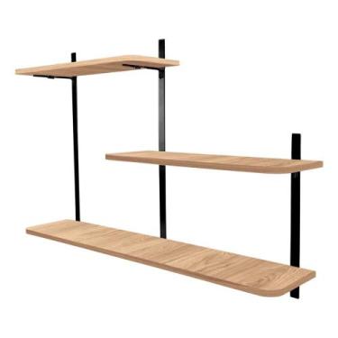 Imagem de Nicho Prateleira Parede Leeds Decoração - Loja da Isa, Preto/Jade