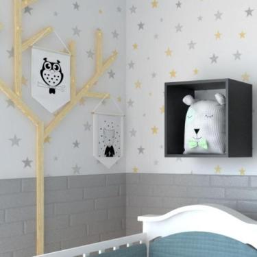 Imagem de Nicho para Quarto Infantil Bramov Móveis Preto