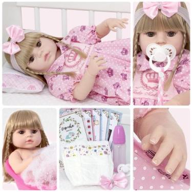 Imagem de Bebê Menina Reborn Princesa Realista Recém - Nascido Barbie - Cegonha 