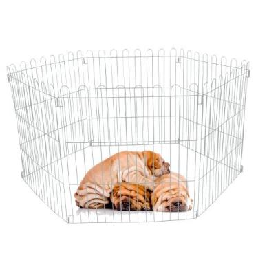 Imagem de Canil Alambre de Tela Galvanizada para Cães - Médio