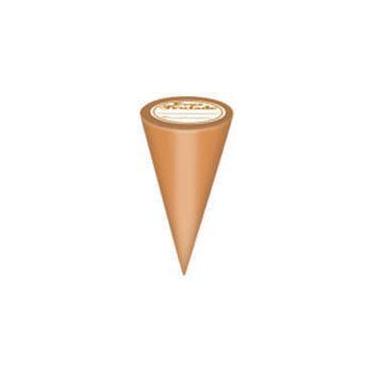 Imagem de 50 Embalagem Para Cone Trufado Com Etiqueta - AAZ, Liso Caramelo