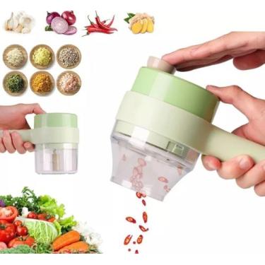 Imagem de Processador Elétrico Cortador E Fatiador De Legumes Top - Green