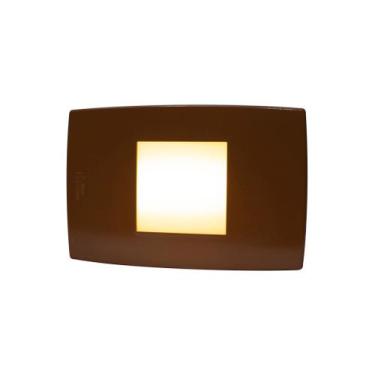 Imagem de Balizador led 2w Escada Deck - Branco Quente 3000k - ILUMINACOM, Marro
