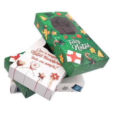Imagem de 100 Caixas para barras de chocolate - Especial Natal - Dona Maria Caix