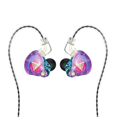 Imagem de CNWUJASS Fone de ouvido QKZ AK6 PRO com fio, fone de ouvido magnético dinâmico forte de 11 mm, fones de ouvido de corrida esportiva, fone de ouvido de música DJ com microfone (colorido)