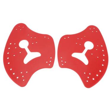 Imagem de Barbatanas de Mão para Natação, Pás Manuais de Silicone PP, Auxílio de Treinamento Ajustável, Aumentando a Eficiência e a Velocidade para Nadadeira (M #17)