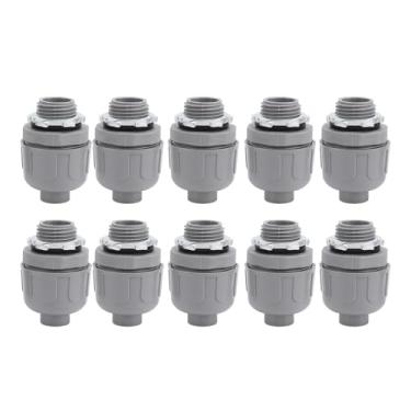 Imagem de 10 Pcs Conector de Conduíte Estanque para Líquidos Nylon 6 1 Polegada NPT Encaixe Elétrico para Casa Ao Ar Livre