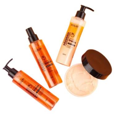 Imagem de Kit 4 Pêssego Splash Hidratante Sabonete Esfoliante - Porán