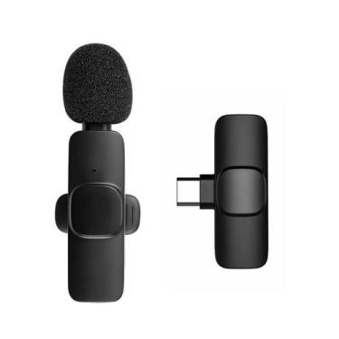 Imagem de Microfone Profissional De Lapela Anti Ruído Recarregável Entrada Tipo 