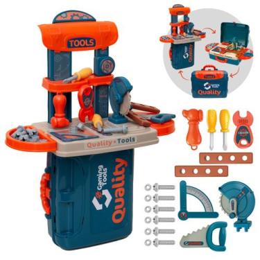 Imagem de Maleta de Ferramentas Infantil 3 em 1 Multi Montagens Brinquedo Faz de