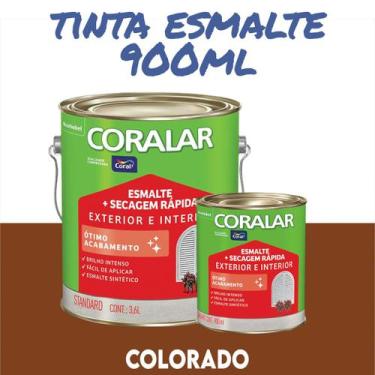 Imagem de Tinta Esmalte Sintético Coral Madeira e Metal 3,6 l e 900ml Coralar Ex