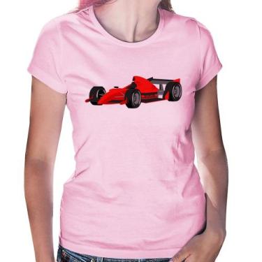 Imagem de Baby Look Carro de Corrida - Foca na Moda, Rosa bebê, M