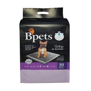Imagem de Tapete Higiênico Bpets Carvão de Bambu para Cães - 30 Unidades