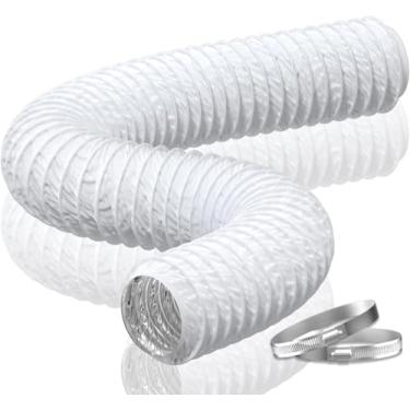 Imagem de Hon&Guan Duto de 15 cm de PVC branco e alumínio de 2,5 m para aquecimento, resfriamento, ventilação e exaustão