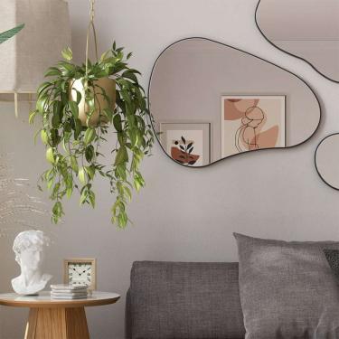 Imagem de Espelho Orgânico Preto 59x79 cm