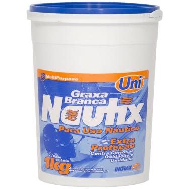 Imagem de Graxa Branca Náutica Ingrax Unilit Nautix 1Kg