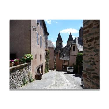 Imagem de Arte de parede em tela country linda impressão estilo country impressão moderna paisagem imagem pôster pintura de parede decoração de casa 65 x 50 cm