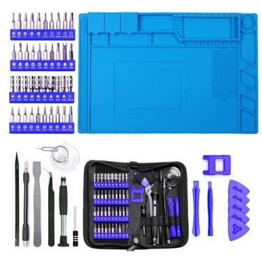 Imagem de Kit Manutenção Celular Chaves Reparo 56em1 + Manta Magnética 45x30cm -