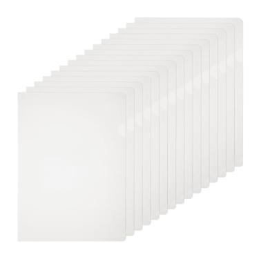 Imagem de PATIKIL Pastas de plástico A4, pacote com 15 pastas transparentes, tipo L, bolsos de projeto, capas de papel para documentos, em forma de L, transparentes para documentos, arquivo de escritório, 22 x