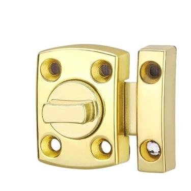 Imagem de Fechadura Trava De Segurança liga de zinco Porta De Aço Inox Tranca Anti Roubo (Ouro)