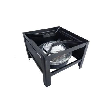 Imagem de Base Rechaud à Álcool Gel com Tripé Médio 20x20x10cm