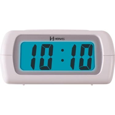 Imagem de Despertador Digital Branco Herweg 2981