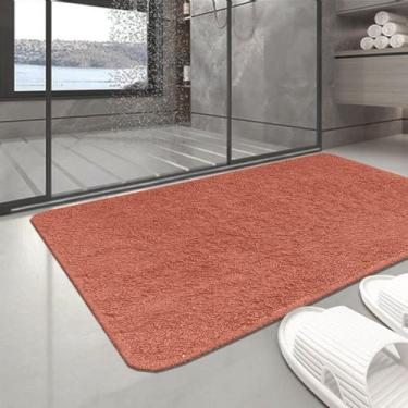 Imagem de 2 Tapete Banheiro Antiderrapante Absorvente 45x60 Oa Hig Vr - IDEALIZA