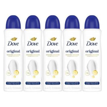 Imagem de Kit Desodorante Aerosol Dove Original 150ml - 5 unidades