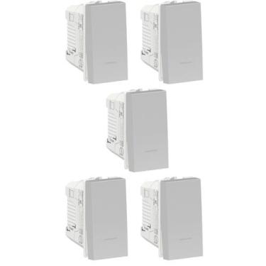 Imagem de 5x Modulo Interruptor Simples Aluminio Orion S70110174 - Schneider Ele