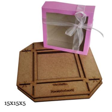 Imagem de molde caixa visor 15x15x5 - mimosdademdf