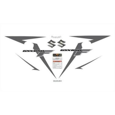 Imagem de Adesivo Compatível Suzuki Gsx 650f 2010 2011 2012 2013 Preta - SPTS
