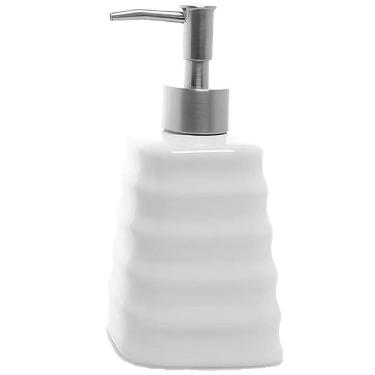 Imagem de Porta Sabonete Liquido De Cerâmica Modelagem Lavabo Branco