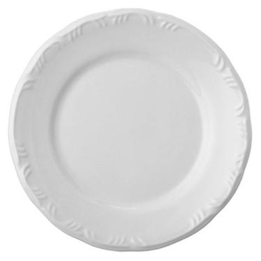 Imagem de Prato Raso Pomerode de Porcelana Schmidt 26 cm, Branco, 25,6cm