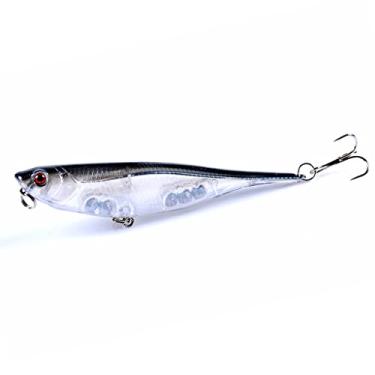 Imagem de ZZTWER Isca artificial, isca de pesca Crankbaits isca de pesca de robalo de superfície para andador de superfície wobblers artificiais
