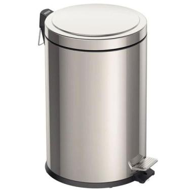 Imagem de Lixeira Inox com Pedal 20L Tramontina com Balde Interno Removível e Ac