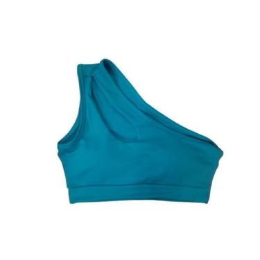 Imagem de Top de um ombro gota tecido suplex de academia - bella fitness, Azul b