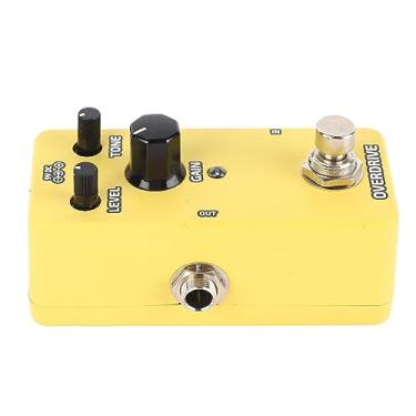 Imagem de Efeitos de guitarra elétrica Pedal Mini Modulação Amplificadora Simulação Pedal Podificado Sound Frequency Frequency Metal Hous (Overdrive amarelo)