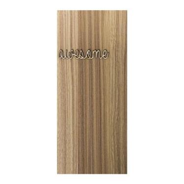 Imagem de Adesivo Decorativo de Porta - Madeira - Awesome - 2457cnpt - Allodi
