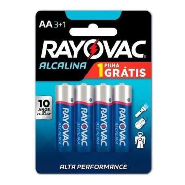 Imagem de Pilha AA Rayovac Alcalina Cilindrica - kit de 4 unidades