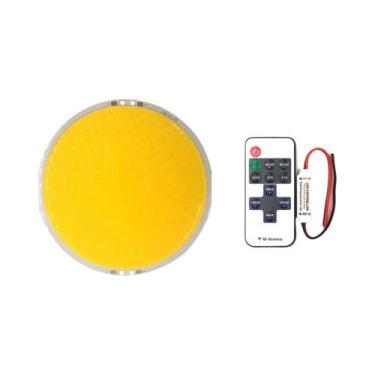 Imagem de Lâmpada De Painel LED Redonda De 108mm 12V DC 50W 6000LM Com Controle 