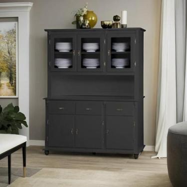 Imagem de Armário Arca e Oratório de Madeira Colonial 6 Portas 3 Gavetas com Pés