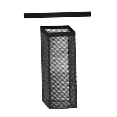 Imagem de predolo Saco coletor de fiapos para ventilação de secadora externa Saco com filtro de pó 14 cm x 14 cm x 40 Lavável Leve Resistente a Rasgos Tampa de