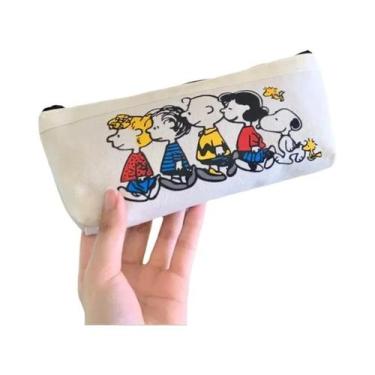Imagem de Estojo De Lápis De Lona Snoopy, Bolsa De Armazenamento De Material Esc